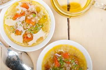 Image showing Syrian barley broth soup Aleppo style