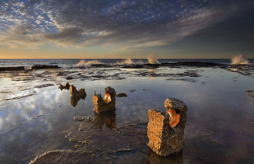 Image showing Coledale sunrise reflections