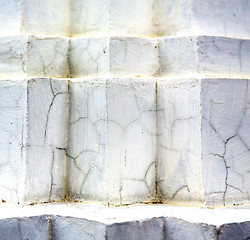 Image showing   abstract cross white marble  in the temple bangkok