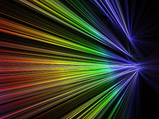 Image showing Speed fractal in rainbow colors