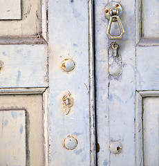 Image showing abstract  house  door    in italy  lombardy   patch