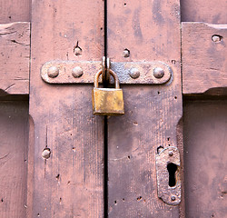 Image showing abstract  padlock rusty  crenna gallarate varese italy