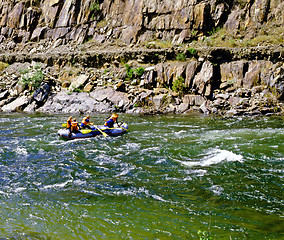 Image showing Riding the rapids