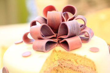 Image showing detail of marzipan cake 