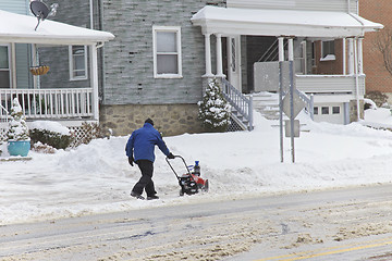 Image showing Clearing Snow