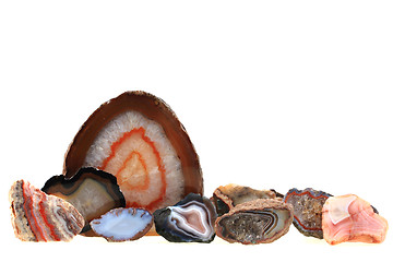 Image showing agate mineral collection 
