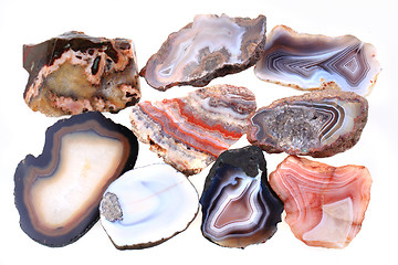 Image showing agate mineral collection 