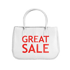 Image showing Sale bag design element isolated on white