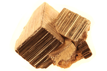 Image showing golden cubes (pyrite mineral)