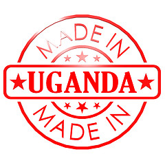 Image showing Made in Uganda red seal