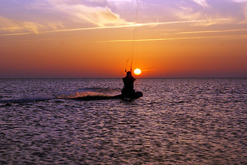 Image showing Kite surfing