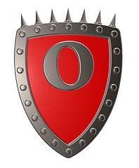 Image showing shield with letter o