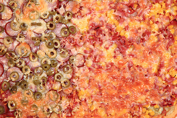 Image showing homemade pizza background