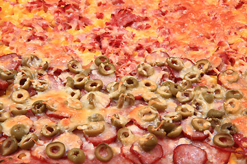 Image showing homemade pizza background