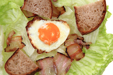 Image showing ham and eggs 