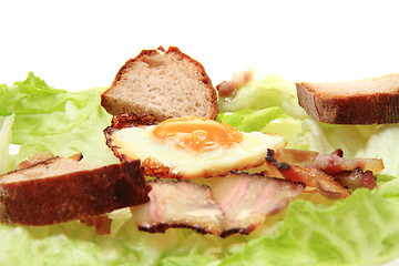 Image showing ham and eggs 