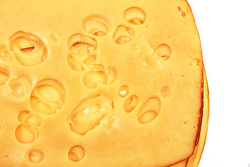 Image showing emmental cheese background