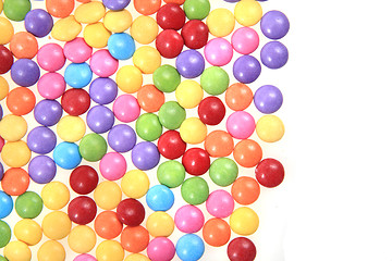 Image showing sweet color candies background