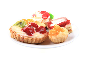 Image showing sweet fruit desserts