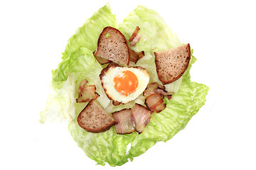 Image showing ham and eggs 