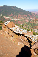 Image showing the    dades valley in atlas  nobody