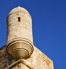 Image showing  brick in old construction  africa morocco and   the tower near 