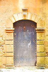 Image showing historical in   door morocco    wood and metal rusty