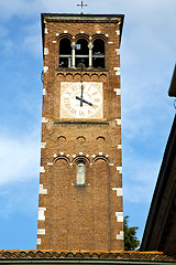 Image showing legnano old abstract in  italy     church  bell sunny day 