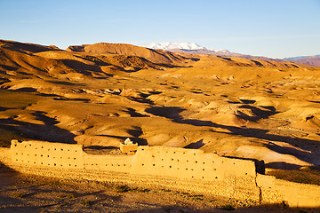 Image showing hill africa in morocco the old  