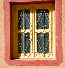 Image showing  window in morocco africa and old  red