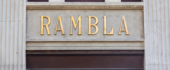 Image showing La Rambla