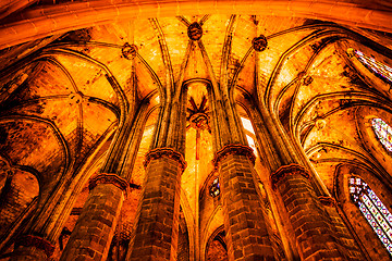 Image showing Gothic church interior