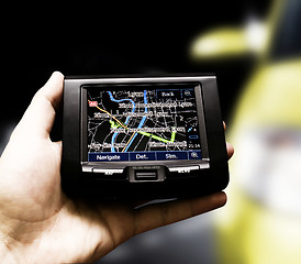 Image showing Gps in a man hand.