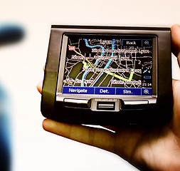 Image showing Gps in a man hand.