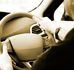 Image showing Car driver