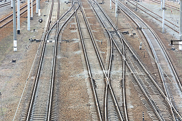 Image showing Railway tracks.