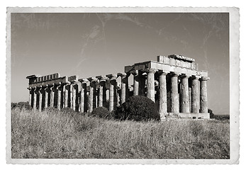 Image showing Greek temple Vintage photo