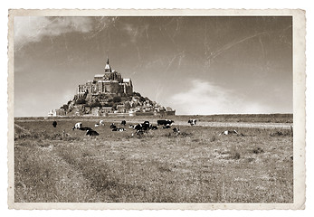 Image showing Mont Saint Michel Vintage photo