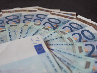 Image showing Euro bank notes