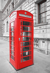 Image showing London telephone box