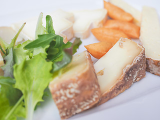 Image showing Cheese platter