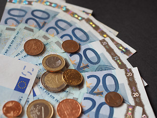 Image showing Euro bank notes