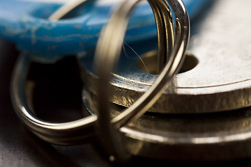 Image showing Macro Shot of Keys on Top of the Table