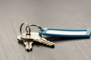 Image showing Macro Shot of Keys on Top of the Table