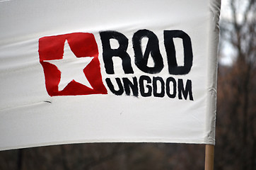 Image showing Red Youth (Rød Ungdom) logo on banner