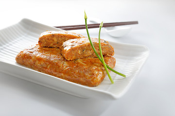 Image showing Curry taste fish cake