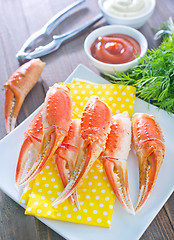 Image showing boiled crab claws 