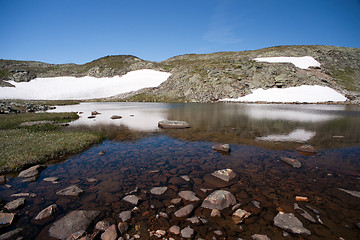 Image showing Besseggen Ridge in Jotunheimen National Park, Norway