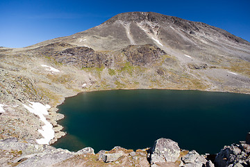 Image showing Besseggen Ridge in Jotunheimen National Park, Norway