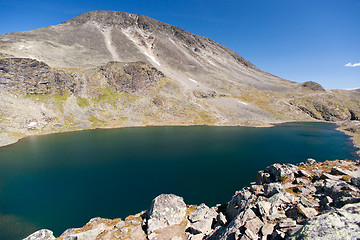 Image showing Besseggen Ridge in Jotunheimen National Park, Norway